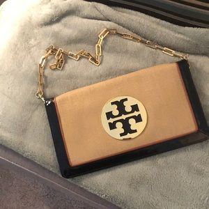 Tory Burch Authentic Reva Clutch with Chain Handle